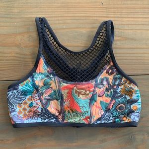 Maaji Boogie Nights High Neck Mesh Bikini Top